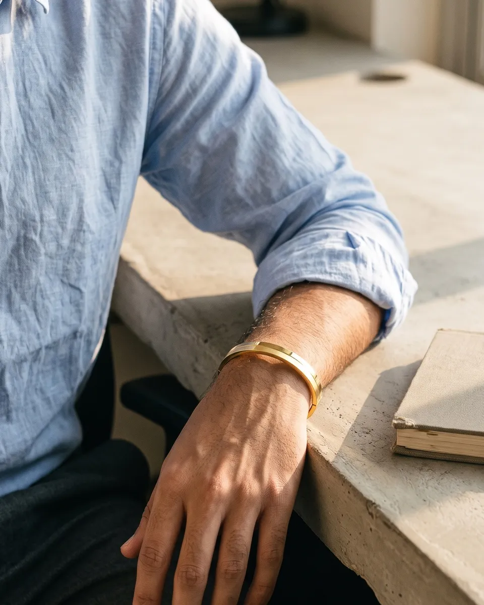 Lintel Split Kada, worn on body