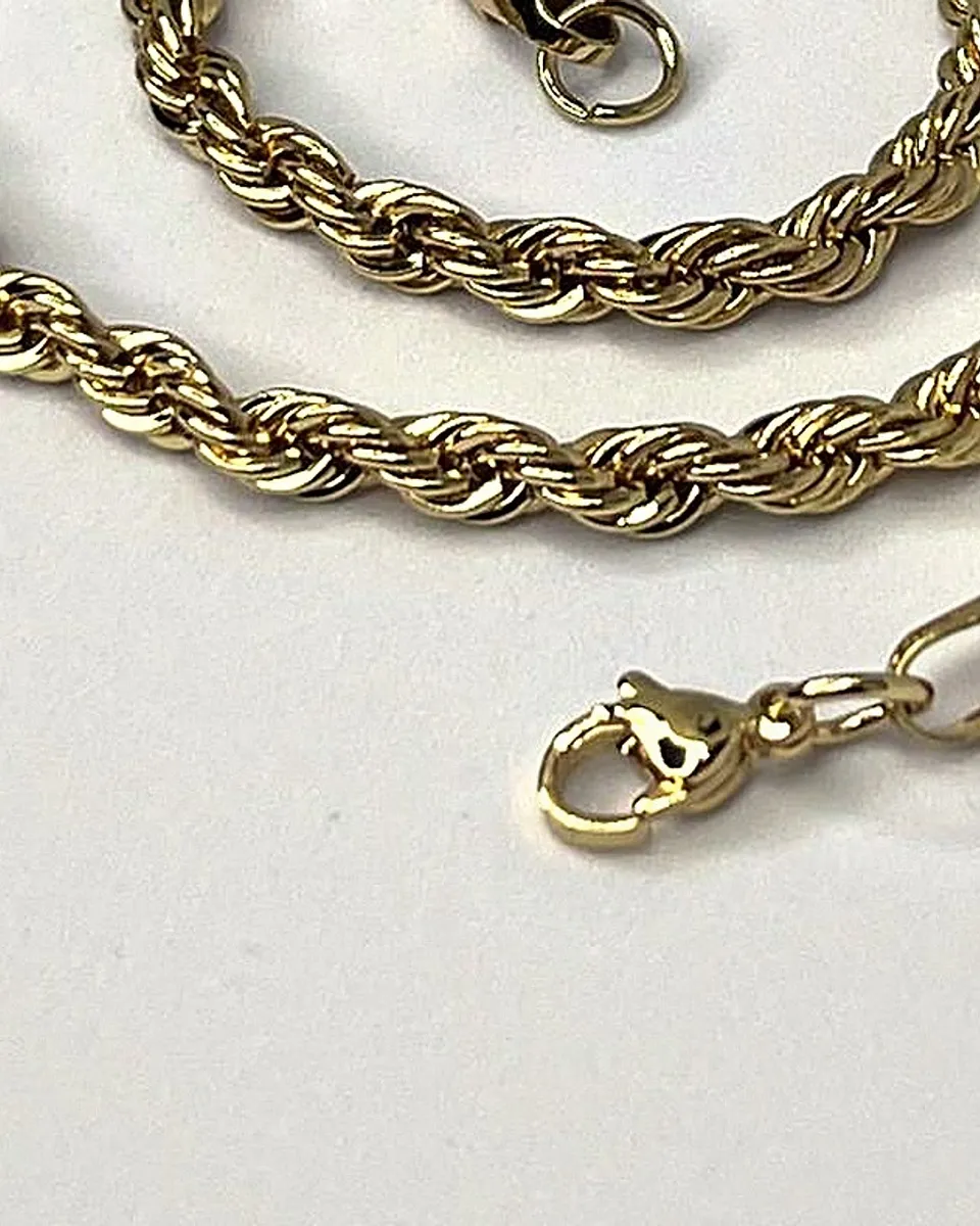 Sutli Bold Rope Chain, clasp and construction detail