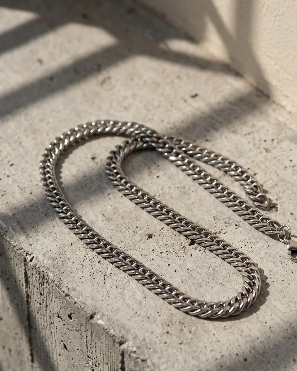 Grille Curb Chain, editorial photograph