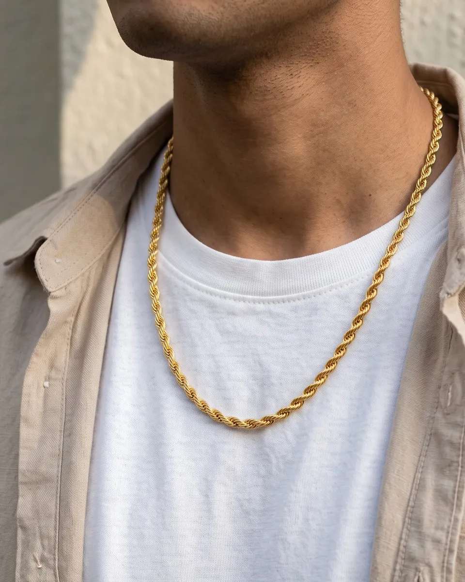 Sutli Rope Chain, worn on body